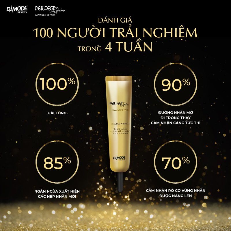 Tinh chất xóa nhăn xóa thâm quầng bọng mắt năng cơ dưỡng ẩm RESCUES WRINKLE DAMODE chai 15ml