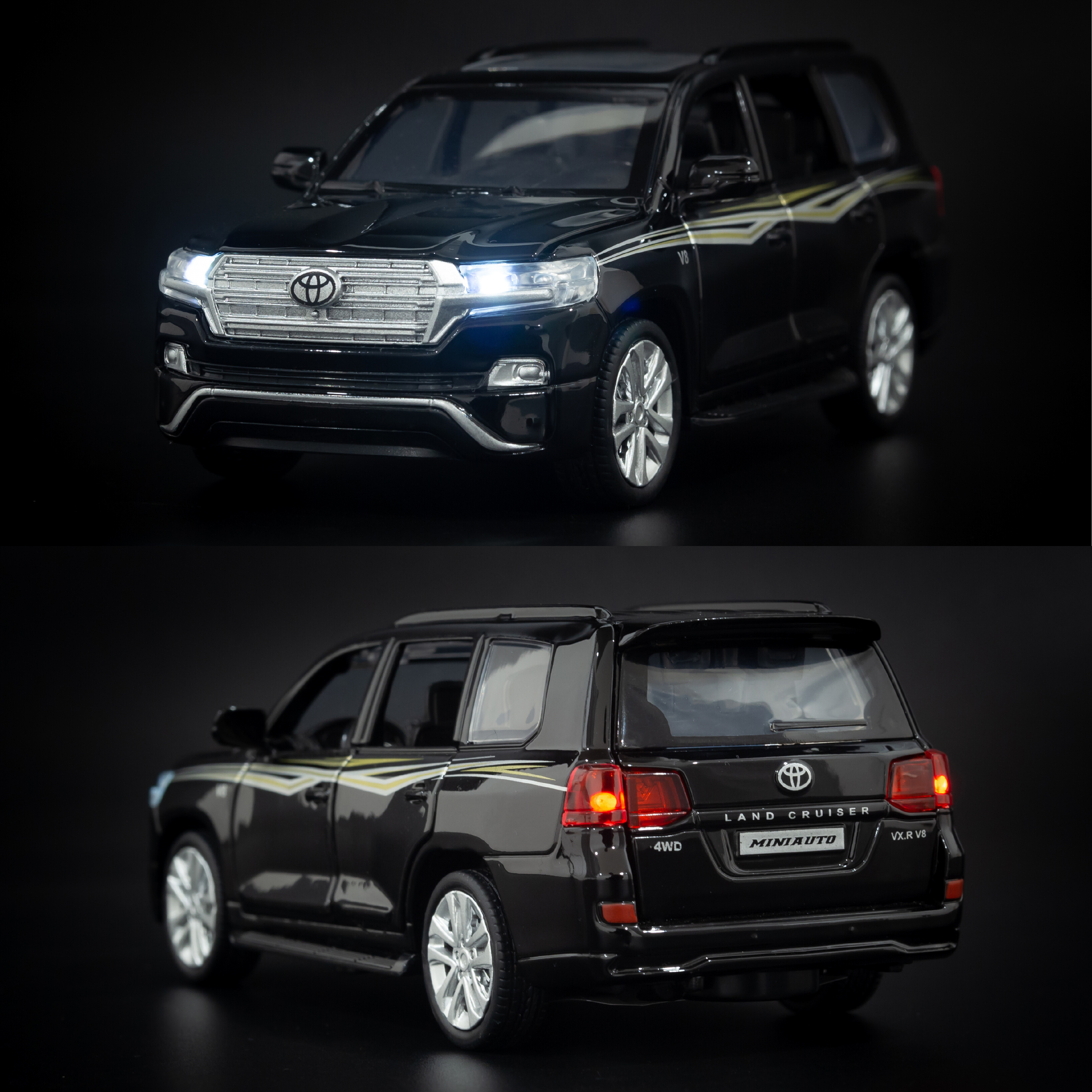 Mô hình xe Toyota Land Cruiser 2019 V8 1:32 Miniauto - 3226A