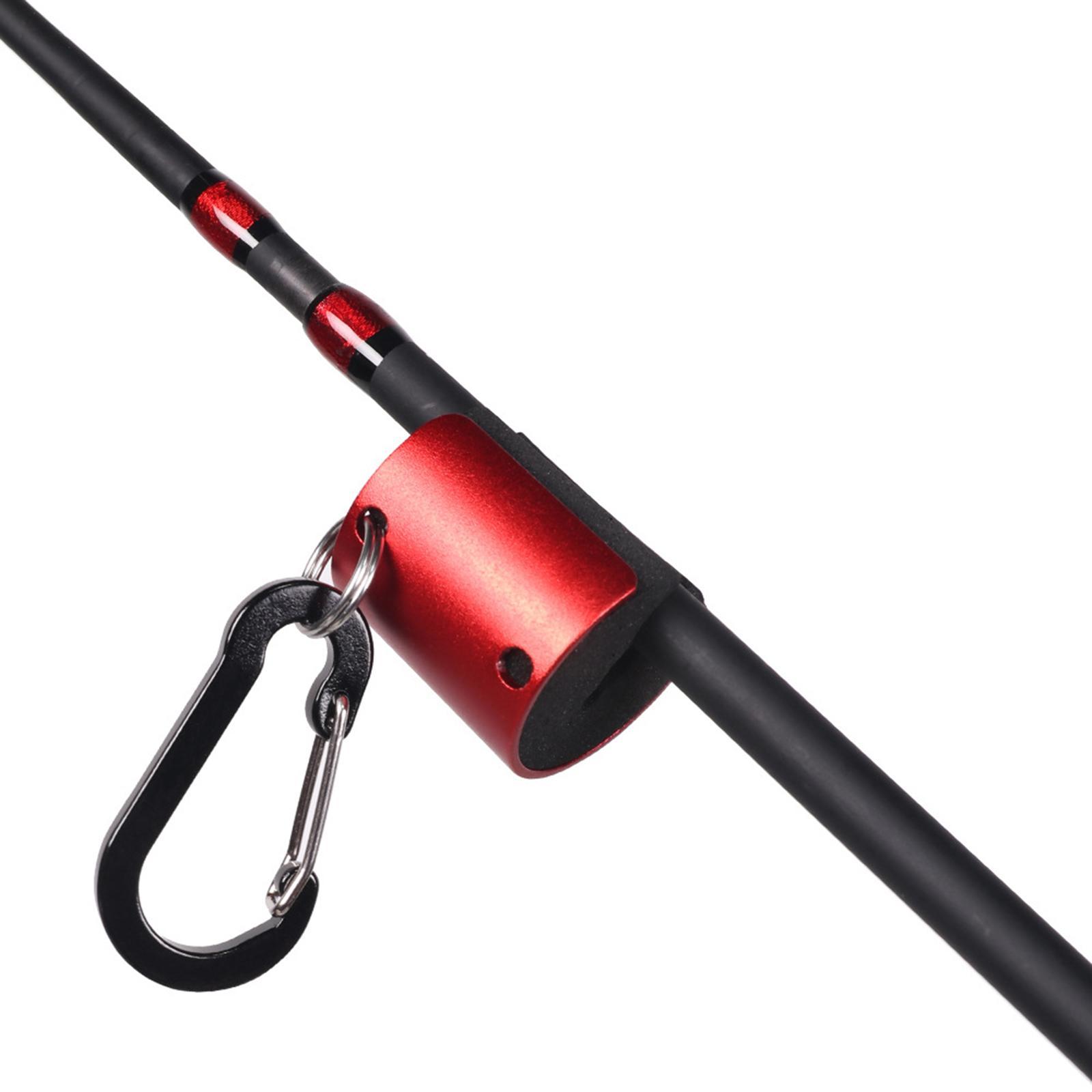 Fishing Rod Holder Fly Rod Holder with Keychain Fishing Rod Clamp for Fly Fishing Wearable Fishing Rod Clip Fishing Pole Holder Fishing Gear