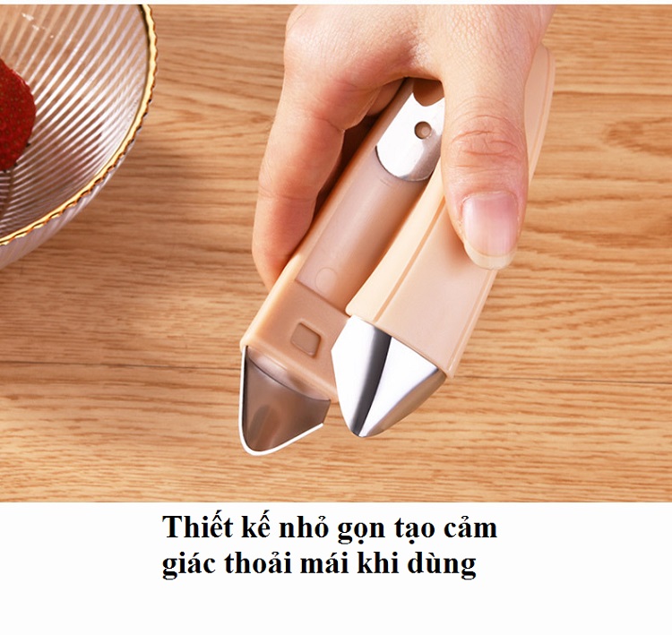 Kẹp gắp mắt dứa 1467 (giao màu ngẫu nhiên) tặng kèm 3 móc dán treo tường