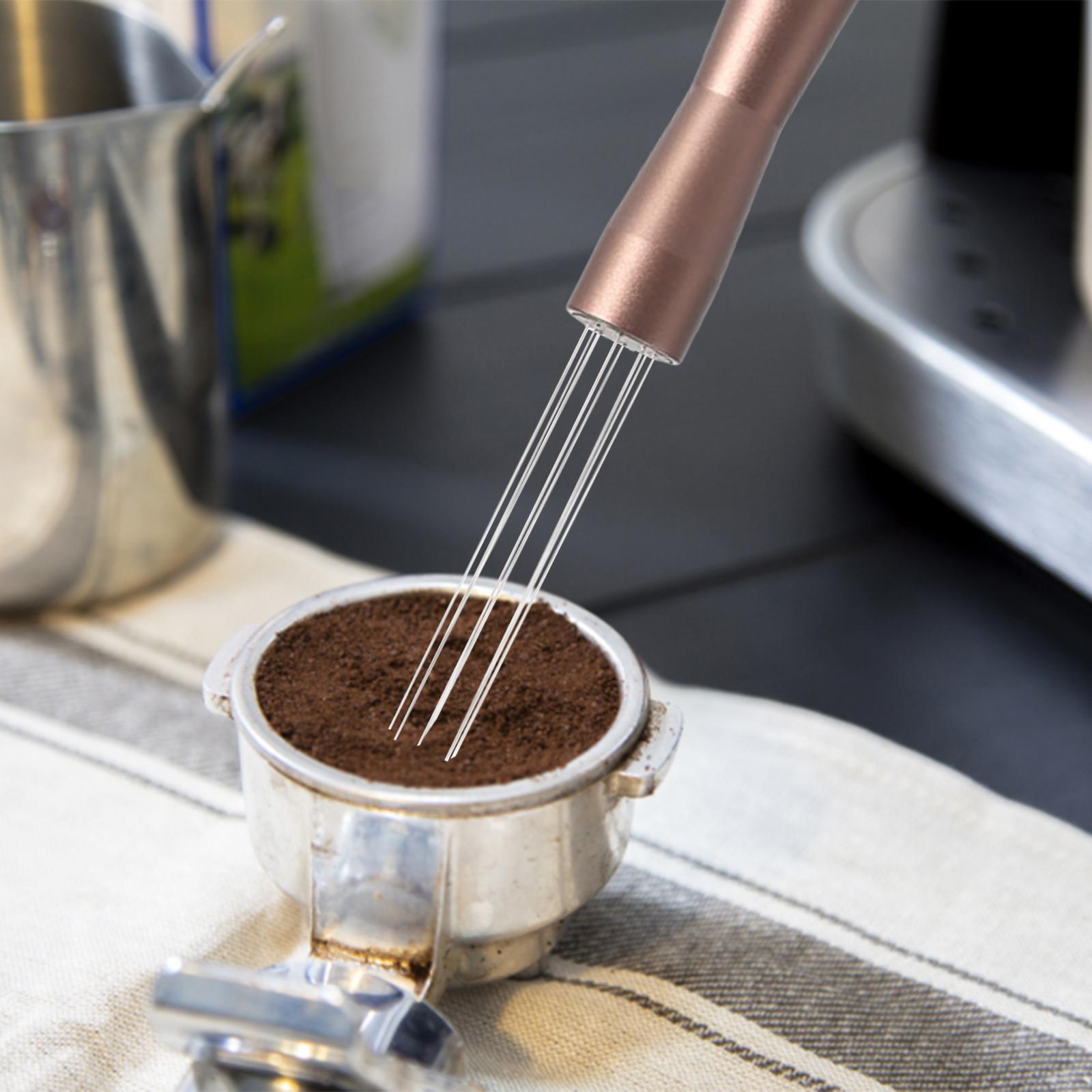 Professional Needle Style Coffee Tamper Distributor Coffee Hand Stirrer Lightweight for Home