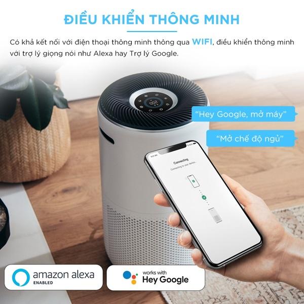 Máy Lọc Không Khí Diệt Khuẩn Levoit Core 400S 92m2 | Cảm Biến Đo Không Khí | Điều Khiển Qua App | Hàng Chính Hãng