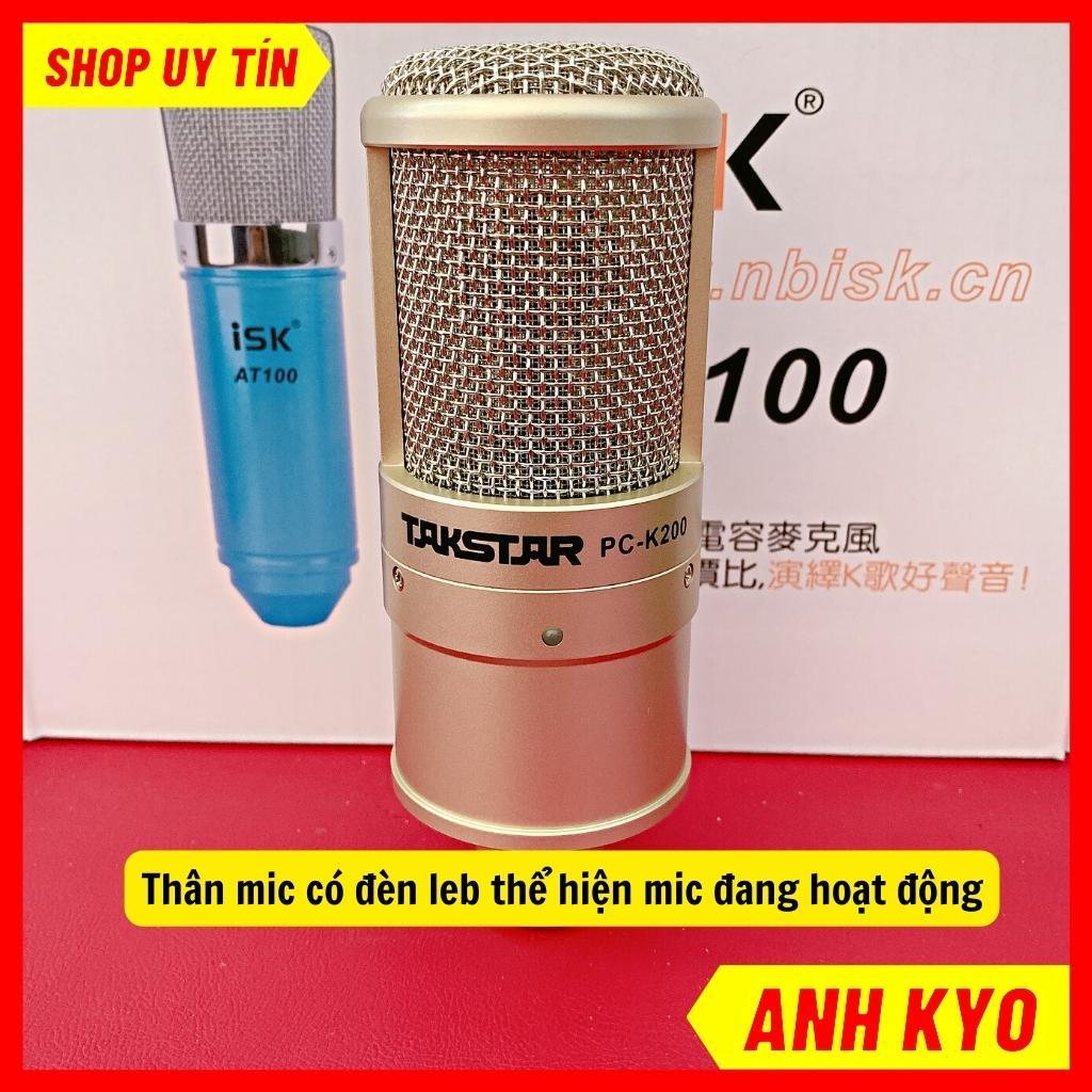 Mic k200, micro livestream k200 hợp kim màu bạc dùng nguồn 48V phù hợp nhiều dòng sound card, mixer