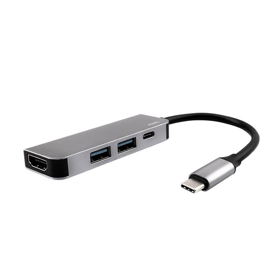 Cổng chuyển/Hub JCPAL LINX USB-C to HDMI Adapter and Charging 4in1 cho Macbook - Hàng chính hãng