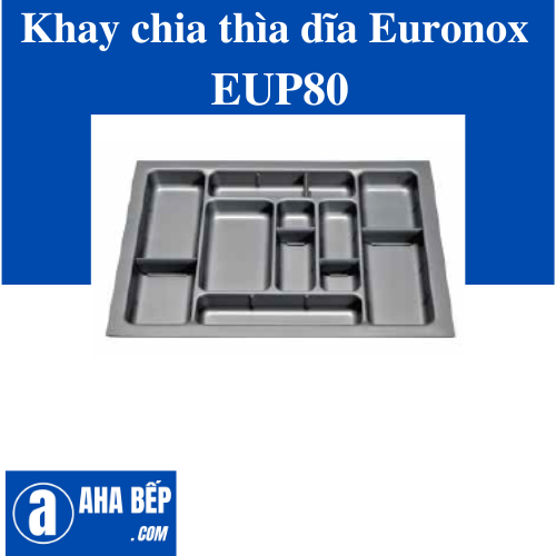 KHAY CHIA THÌA DĨA NHỰA CAO CẤP EURONOX EUP80. Hàng Chính Hãng