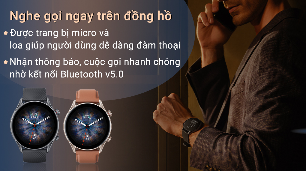 Đồng Hồ Thông Minh Amazfit GTR 3 PRO | Giao Diện Tiếng Việt | Phiên Bản Quốc Tế  | Hàng Chính Hãng