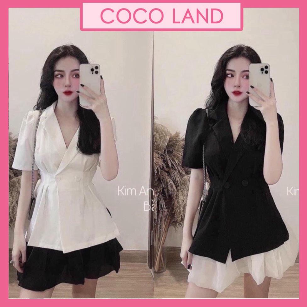 Áo vest nữ dáng blazer hàng đẹp A638 coco land sang chảnh. trendy hot girl