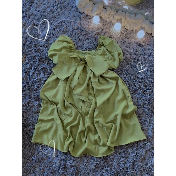 ĐẦM BABY DOLL BIGSIZE NƠ LƯNG ĐỦ MÀU