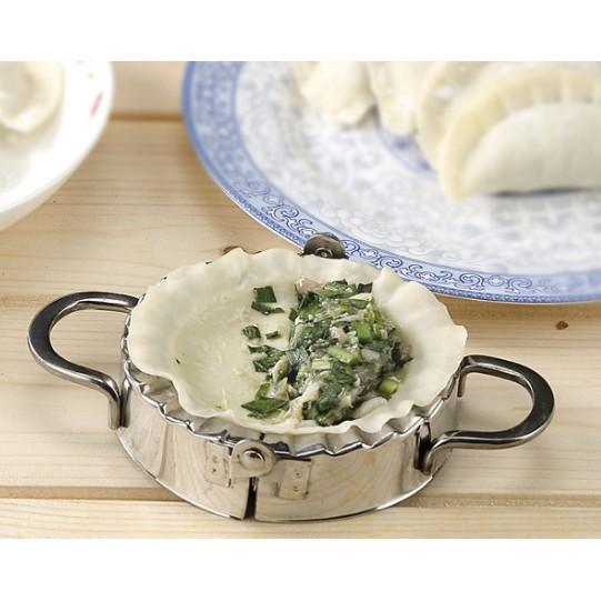 01 Khuôn làm bánh xếp/ sủi cảo inox 304 không gỉ cao cấp NHỎ đường kính 7.5 cm