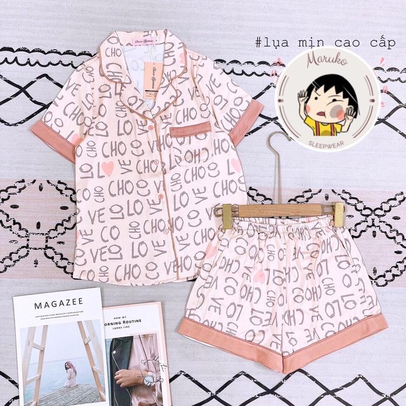 Đồ bộ Pijama lụa cao cấp - quần đùi siêu mát