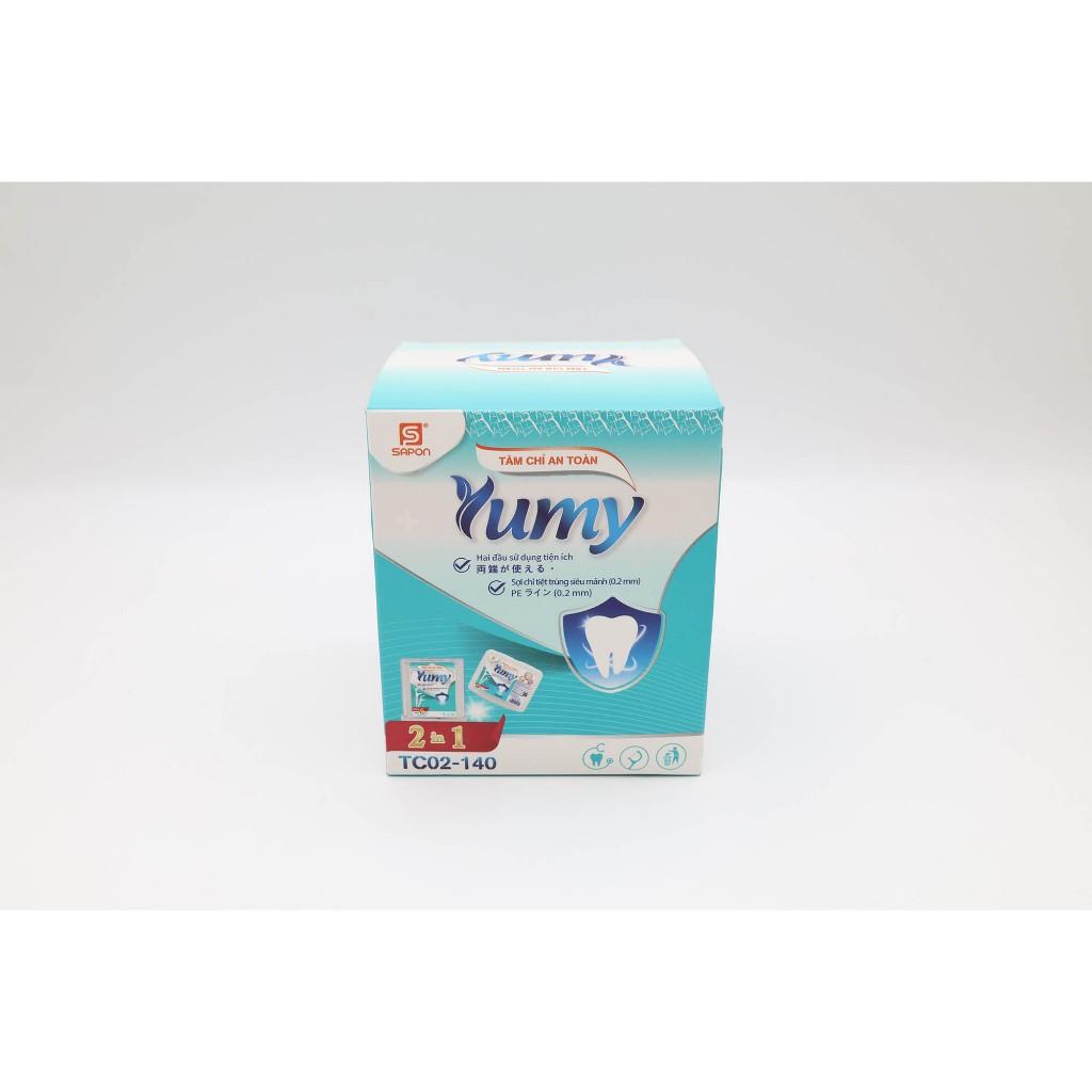 Tăm Chỉ Hộp Tự Động YUMY – Combo 4 Hộp x 288 Cây (TC02-140), Dùng Gia Đình, Lấy Tăm Nhanh – Sạch – Tiện