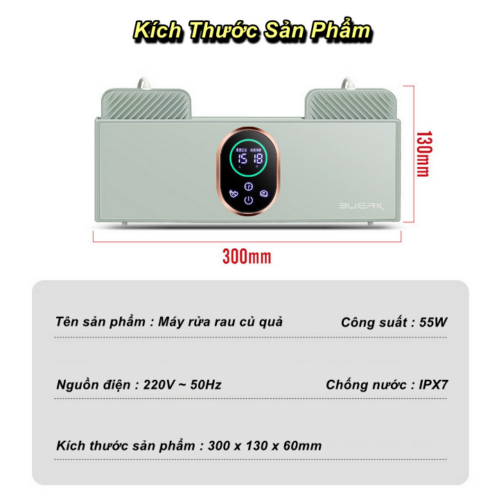 Máy Rửa Rau Khử Trùng Điện Phân Hydroxyl - Home and Garden