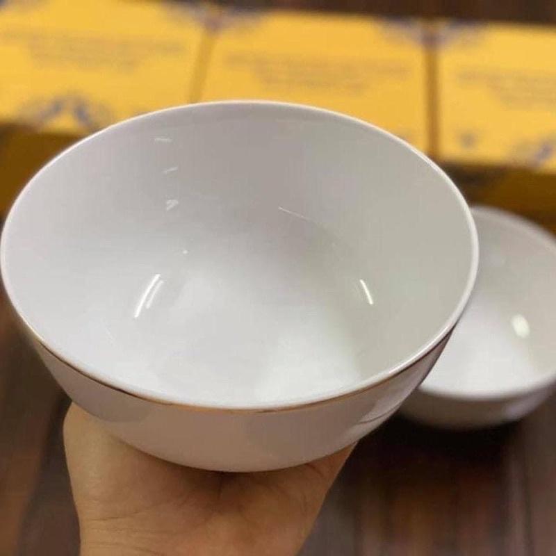 Tô sứ  15cm viền vàng