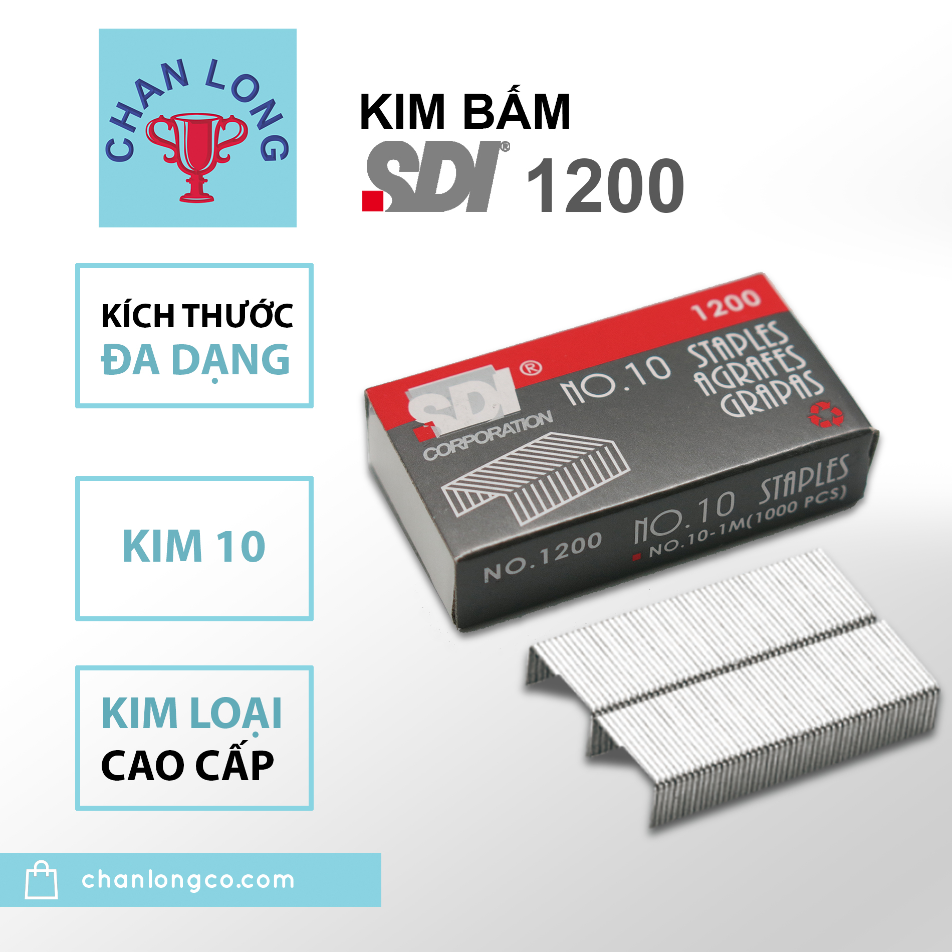 20 hộp kim số 10 SDI 1200