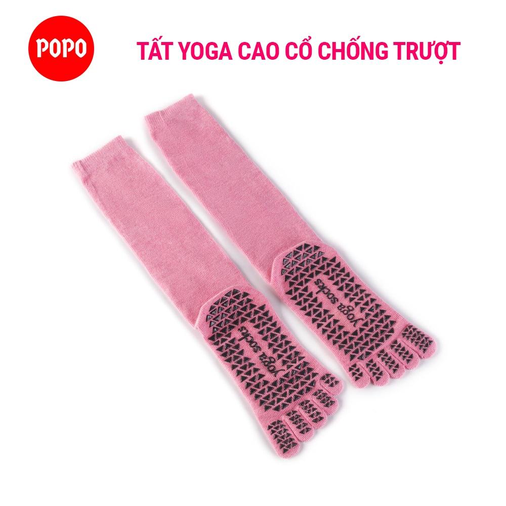 Tất Yoga Chống Trượt Cổ Cao vớ Yoga tập thể dục chống trượt êm ái, tránh hôi chân, đảm bảo an toàn