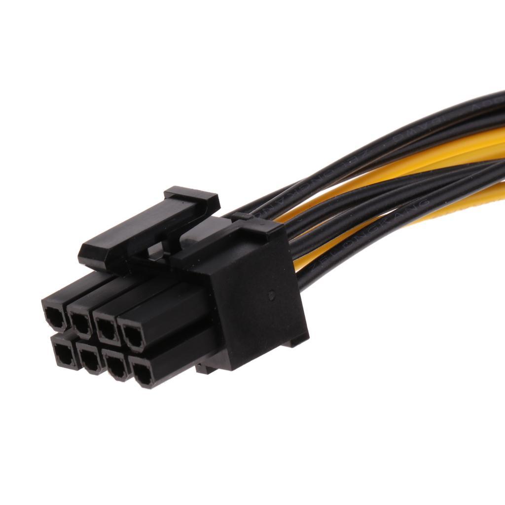 Dual 4-pin 8-pin PCI-e Power Card Extension Cord