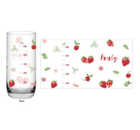 Ly Thủy Tinh Ocean Chia Vạch Top Drink 625 ml | OCEB.00322 , Nhập khẩu Thái Lan