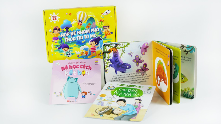 Sách - Hộp hè khám phá, thỏa trí tò mò - Mở ra thấy mua hè cho trẻ từ 3 - 6 tuổi - Đinh Tị Books