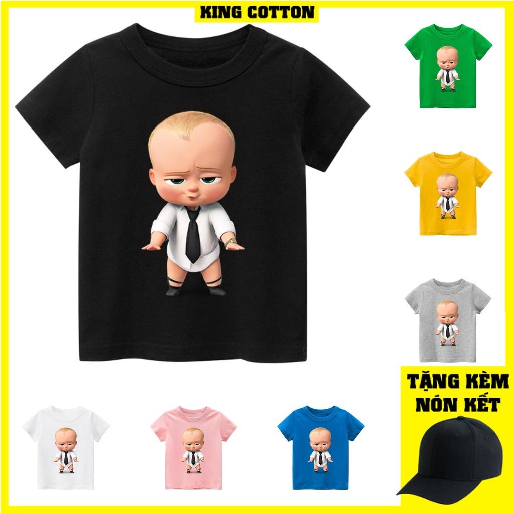 Áo thun trẻ em BABY BOSS, 8 màu áo, đầy đủ size có big size, MÀU KHÁC NHẮN TIN SHOP