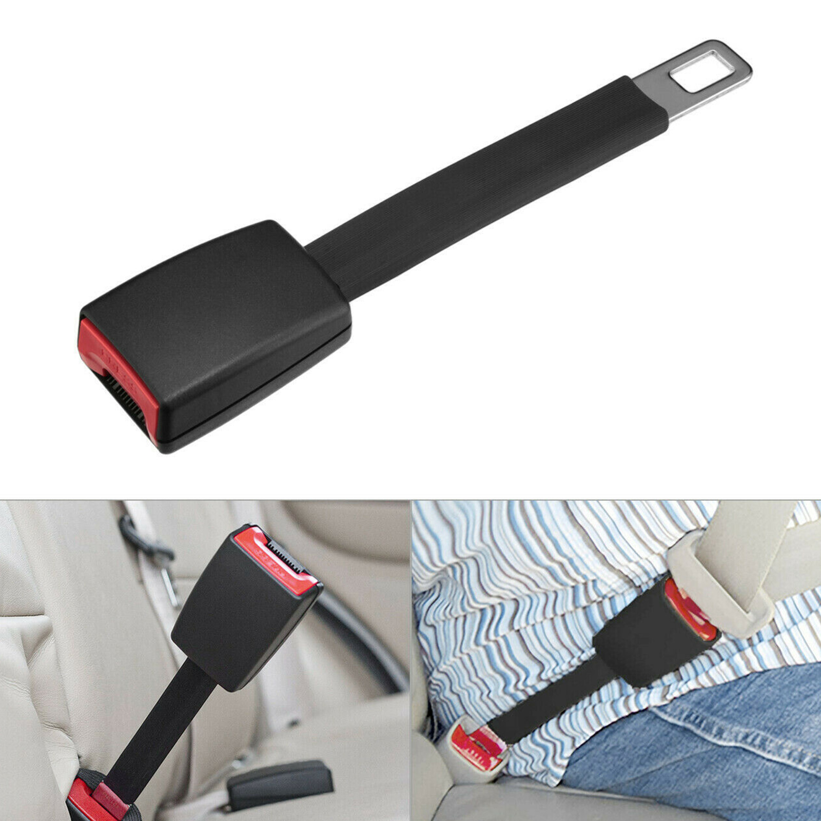 Bộ mở rộng đai an toàn trên ô tô 25cm bằng ABS + Thép không gỉ