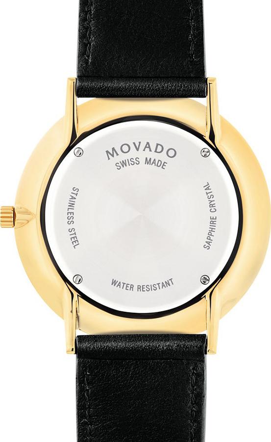 Đồng Hồ Nam Dây Da Movado 0607087 (40mm) - Mặt Đen