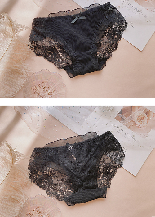 Combo 3 Quần Lót Ren Xuyên Thấu Gợi Cảm, Thoáng Mát, Đáy Cotton 2 Lớp Vệ Sinh Kháng Khuẩn Q127