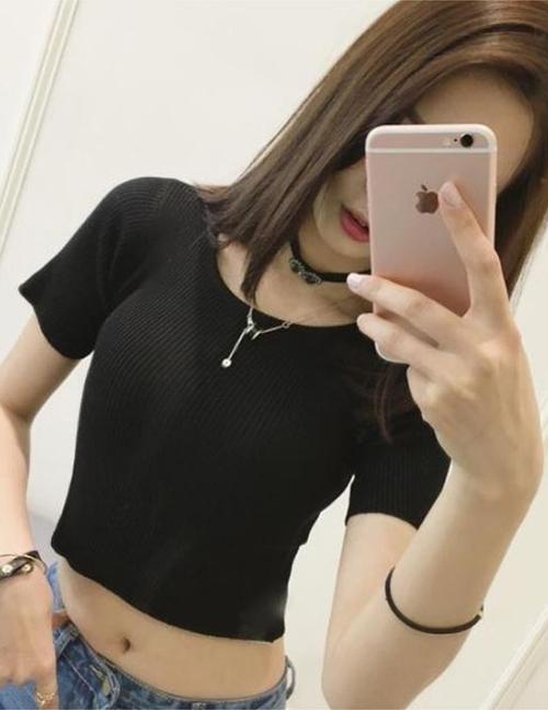 Áo len Croptop