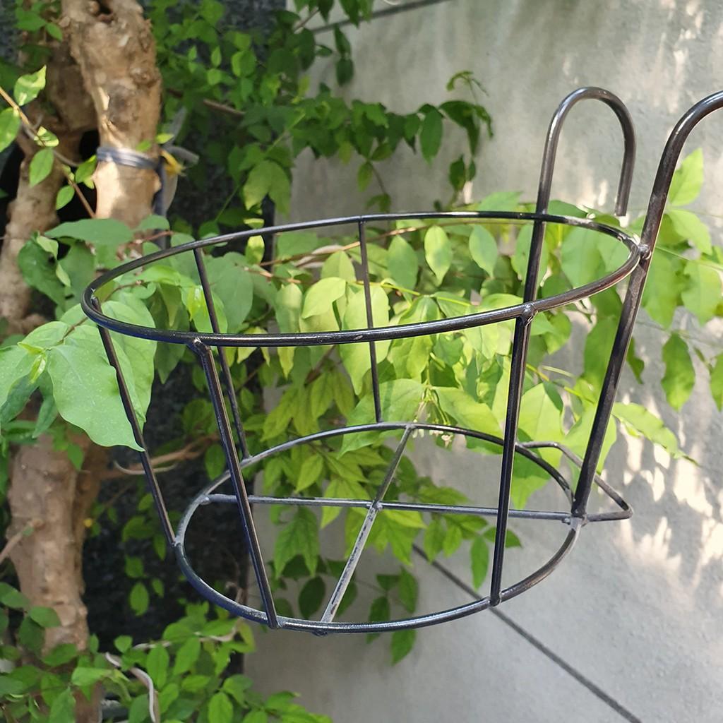 05 móc tròn treo chậu hoa ban công, khung cửa sổ đường kính 22cm