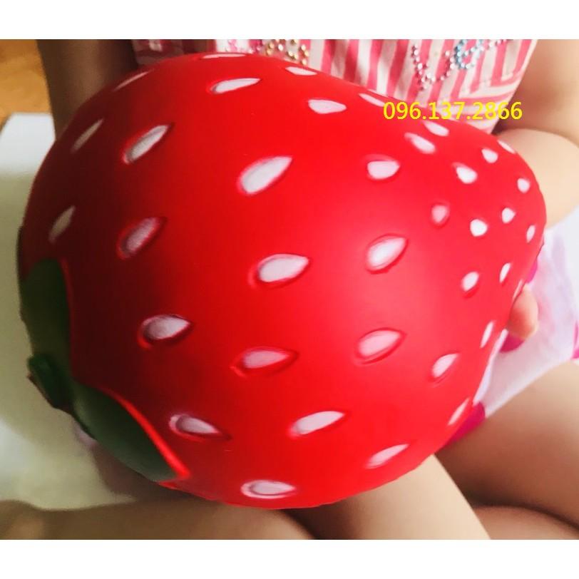 SQUISHY 1/2 QuẢ DÂU TÂY TO KHỔNG LỒ