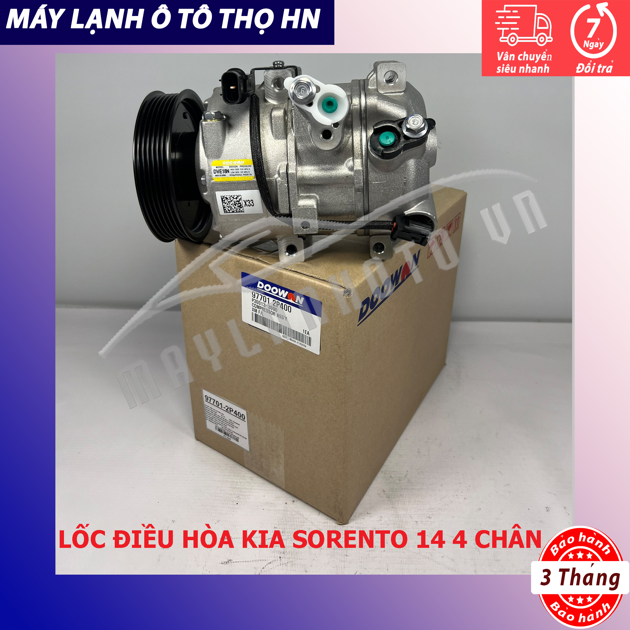 Lốc điều hòa Kia Sorento 2012 2013 2014 2015 2016 Hàn Quốc 13 14 15 16 97701-2P400