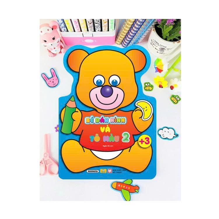 Sách - Bé Dán Hình Và Tô Màu - ndbooks