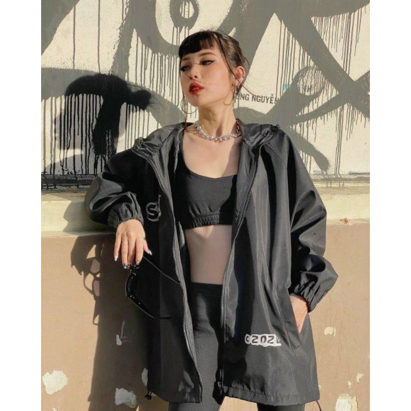 Áo khoác dù Swe chất dù cao cấp 2 lớp form rộng Unisex Nam nữ Couple đều mặc được - Áo khoác gió HL, Áo Khoác Bomber Dù Chất Dù 2 Lớp Form chuẩn Unisex Nam Nữ Couple