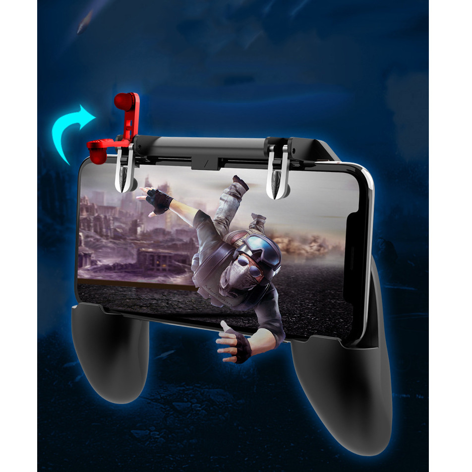 Tay Cầm Game Nút Chơi Game W11 Có Nút Chơi PUBG Cho Điện Thoại Pubg, Ros, Free Fire Controller