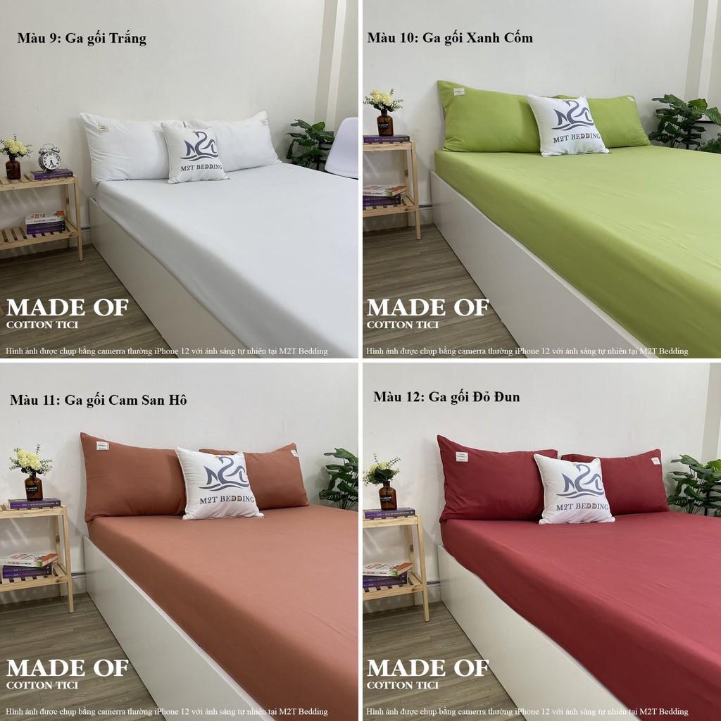 Bộ ga giường và vỏ gối Cotton Tici M2T Bedding ga gối Cotton Hàn Quốc đủ size drap nệm