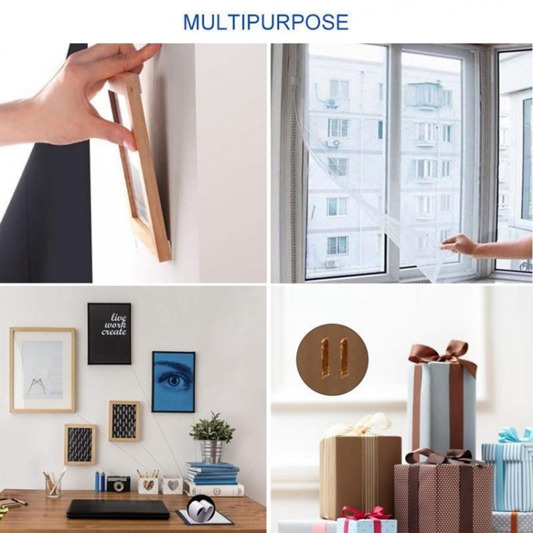 Băng keo tái sử dụng đa năng 2 mặt siêu dính các dụng cụ trong nhà