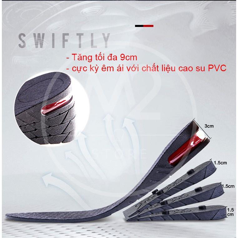 Lót giày tăng chiều cao có đệm khí cả bàn & nửa bàn cao cấp L110AB