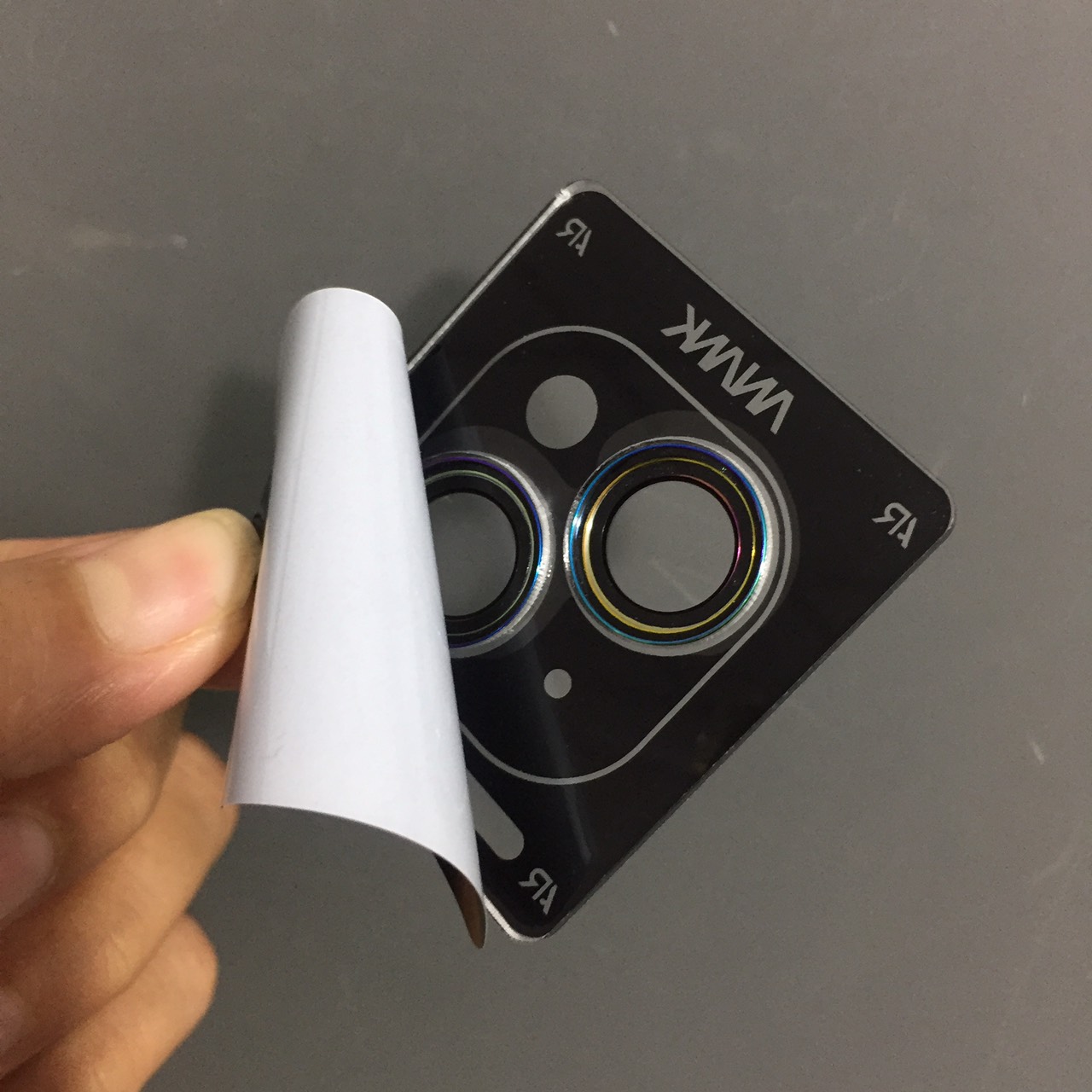 Cụm cường lực viền titan dán camera cho ip 14 / 14 plus ANANK AR _ Hàng chính hãng
