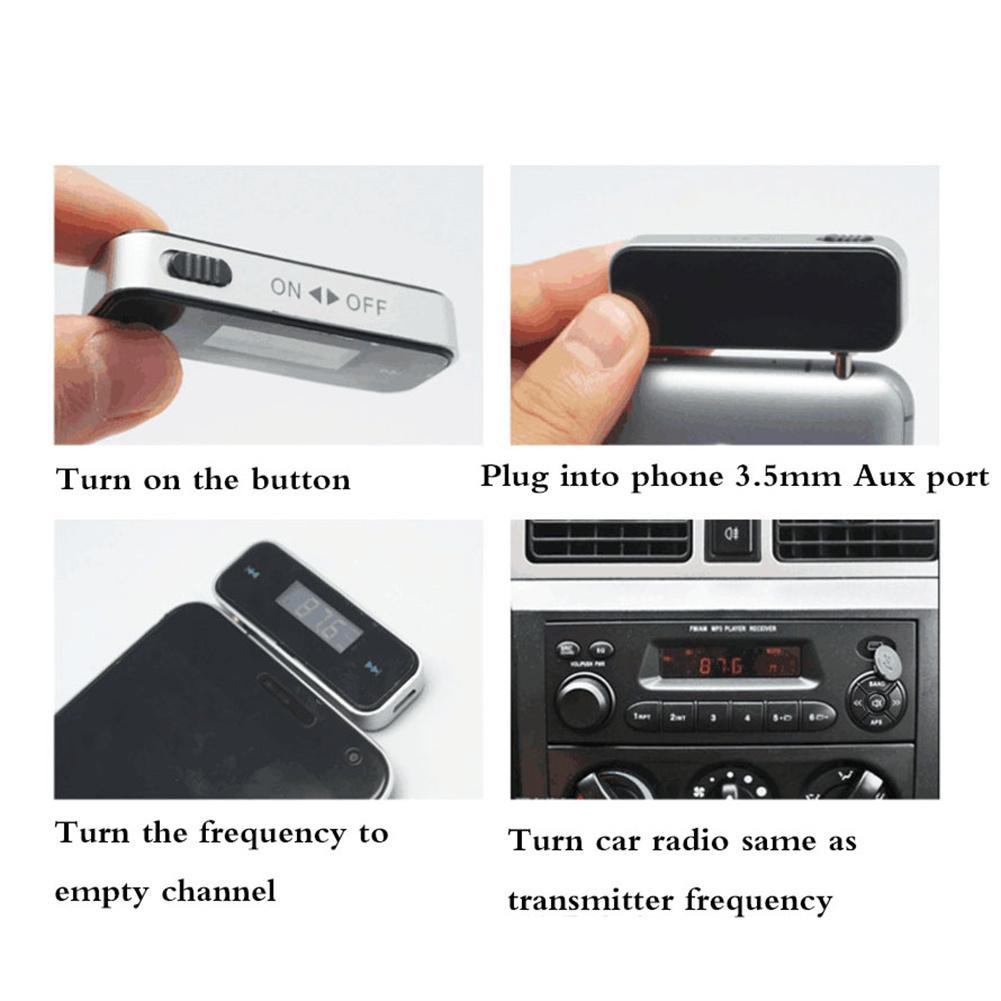 Đài Phát Thanh Nhạc 3.5Mm, Máy Nghe Nhạc Mp3 Trên Xe Hơi, Máy Phát Fm Không Dây, Màn Hình Hiển Thị LCD, Máy Phát Âm Thanh Trong Xe Hơi, Cho Android , Phụ Kiện Ô Tô