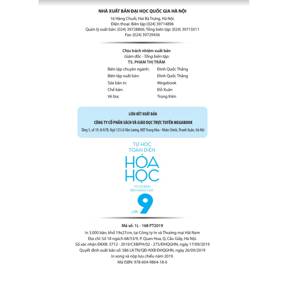 Sách - Tự học toàn diện Hóa học - Từ cơ bản đến nâng cao lớp 9