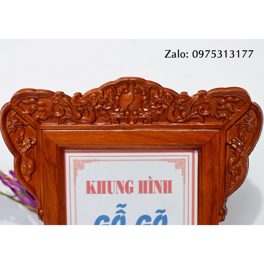 KHUNG HÌNH ẢNH THỜ GỖ GÕ 20 X 25 (02)