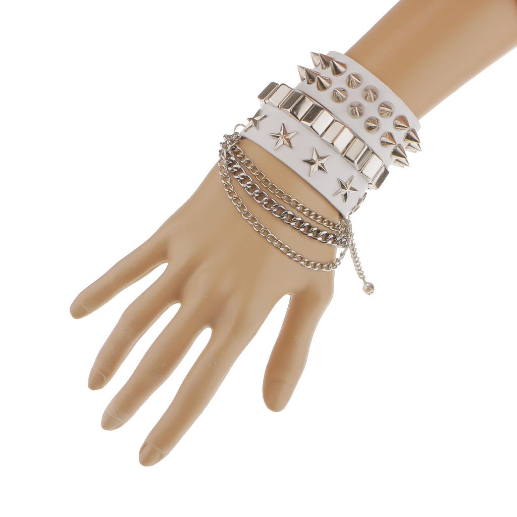 Men Accessories Hand Chain Korean Style Retro White Bangle Bracelet Jewelry