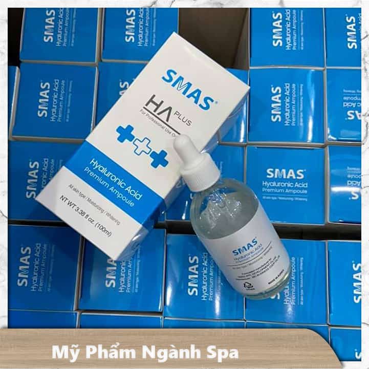 Tinh Chất Serum HA SMAS cấp ẩm mịn da - SMAS HA plus Hyaluronic Acid premium Ampoule 100ml