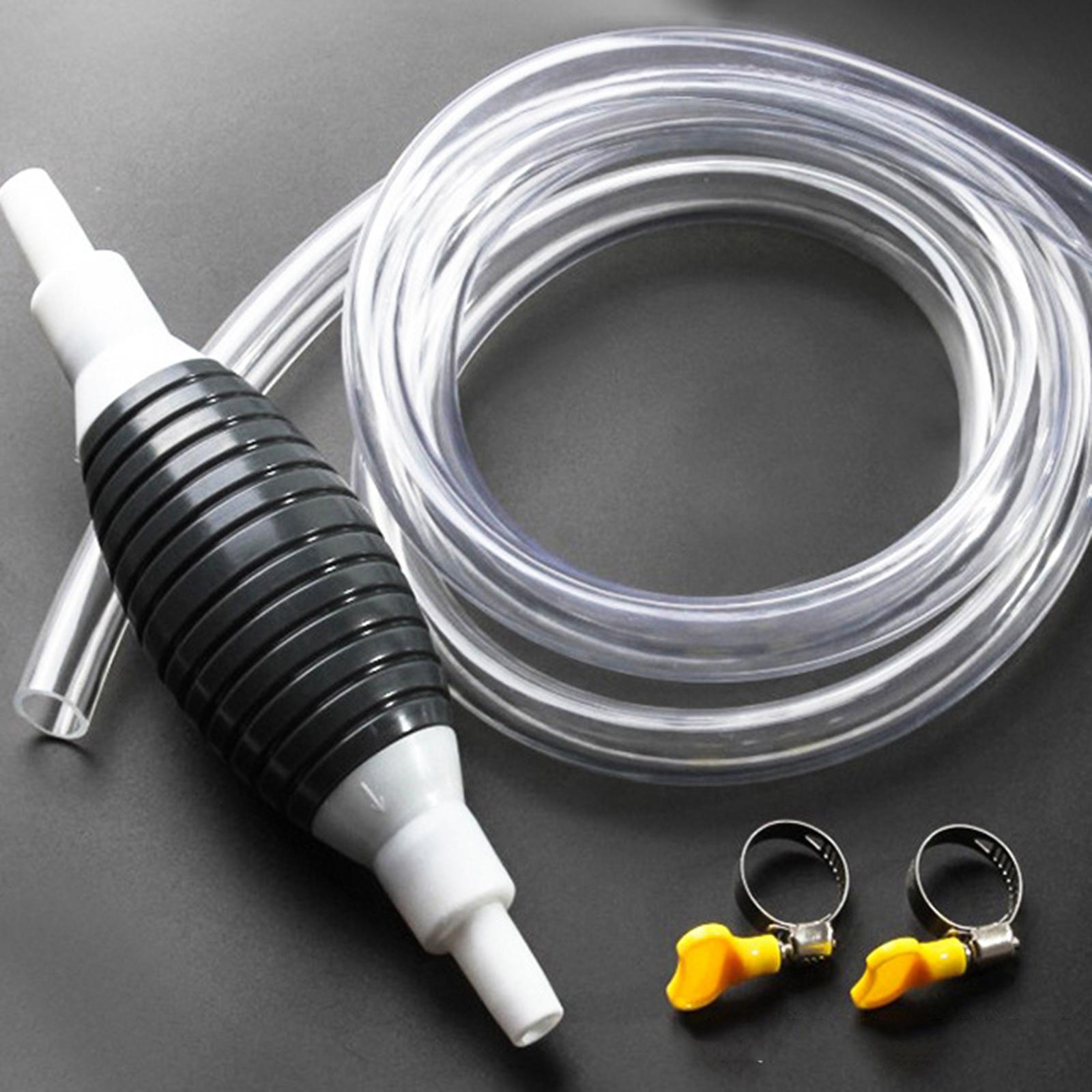 Manual Fuel Transfer Pump for Gas Gasoline Petrol Oil Liquid Water 150cm