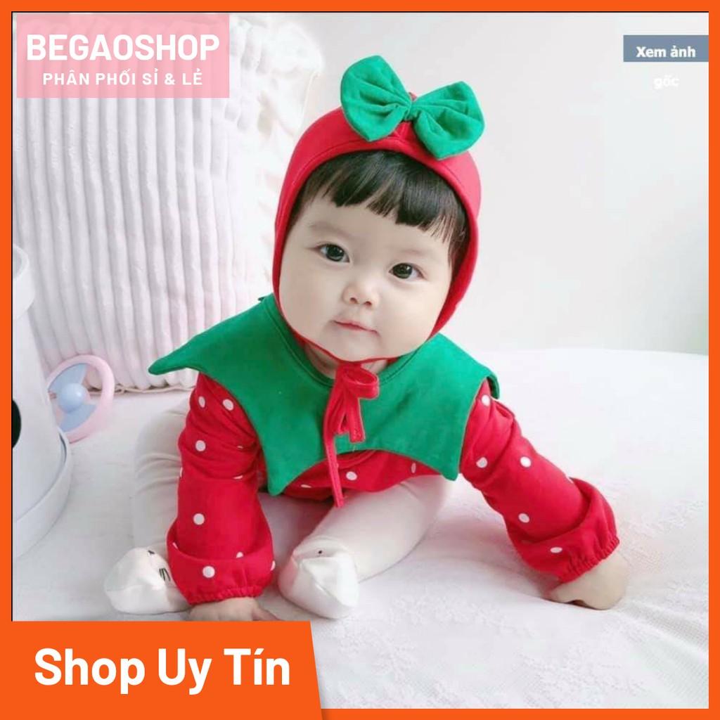 BabyGao Set Body dâu cho bé trai bé gái siêu đáng yêu gồm 3 món