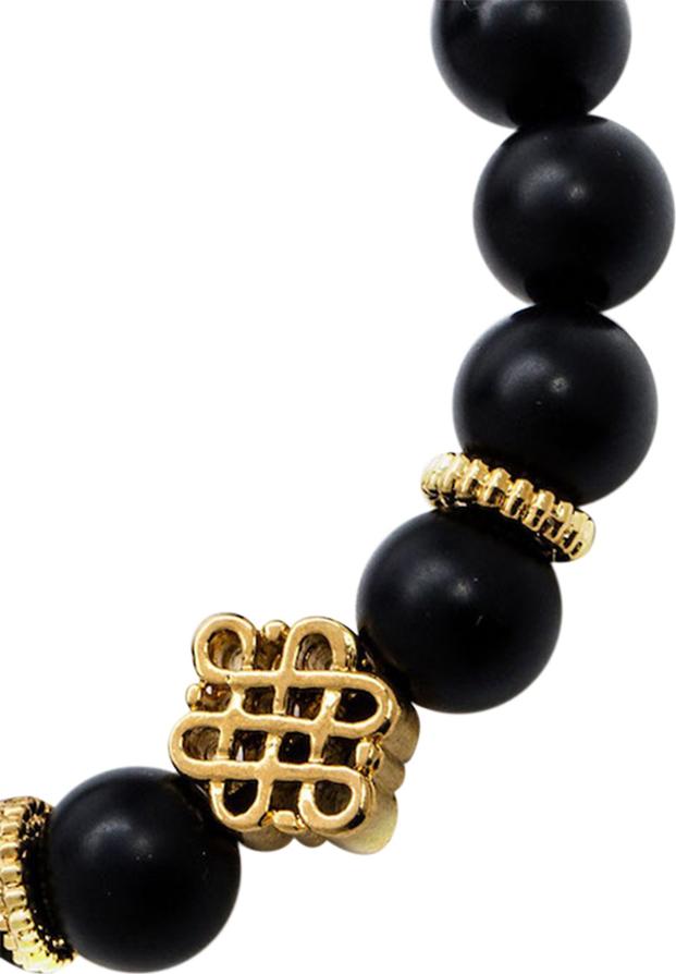 Vòng Tay Phong Thủy Nữ Đá Obsidian Phối Charm Si Mệnh Thủy, Mộc Ngọc Quý Gemstones