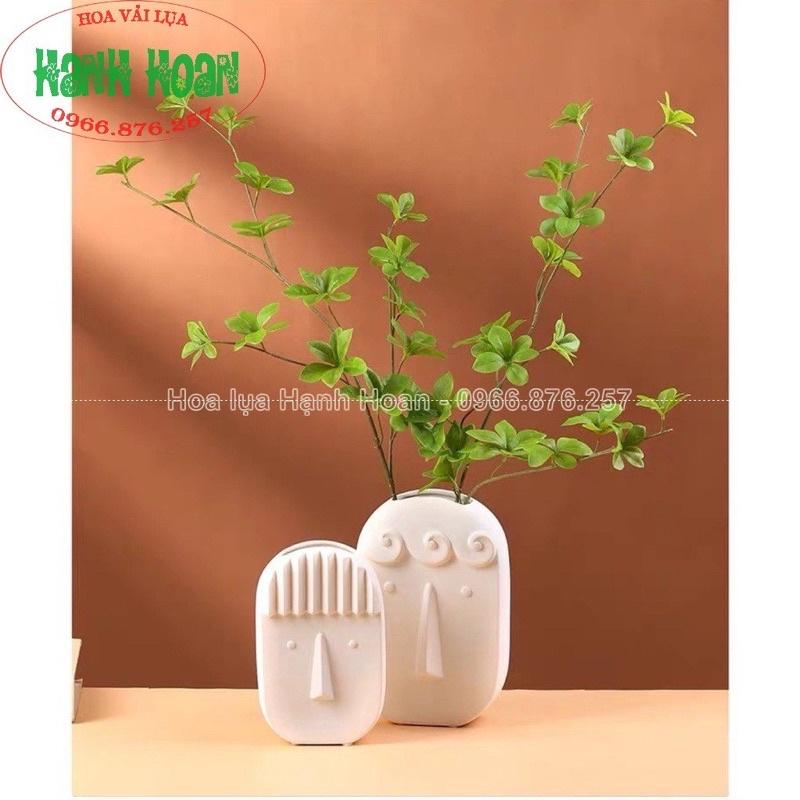 Cành lá giả-Cành lá Thạch Nam cao 110cm thân nâu decor nhà cửa, lên cây siêu xinh