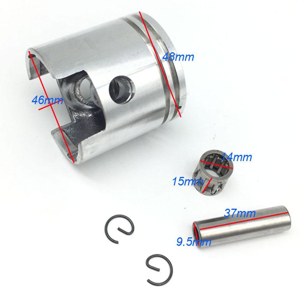 47mm Piston Pin Gasket Set for 80cc Motorized Bicycle 2 Stroke Engine, New