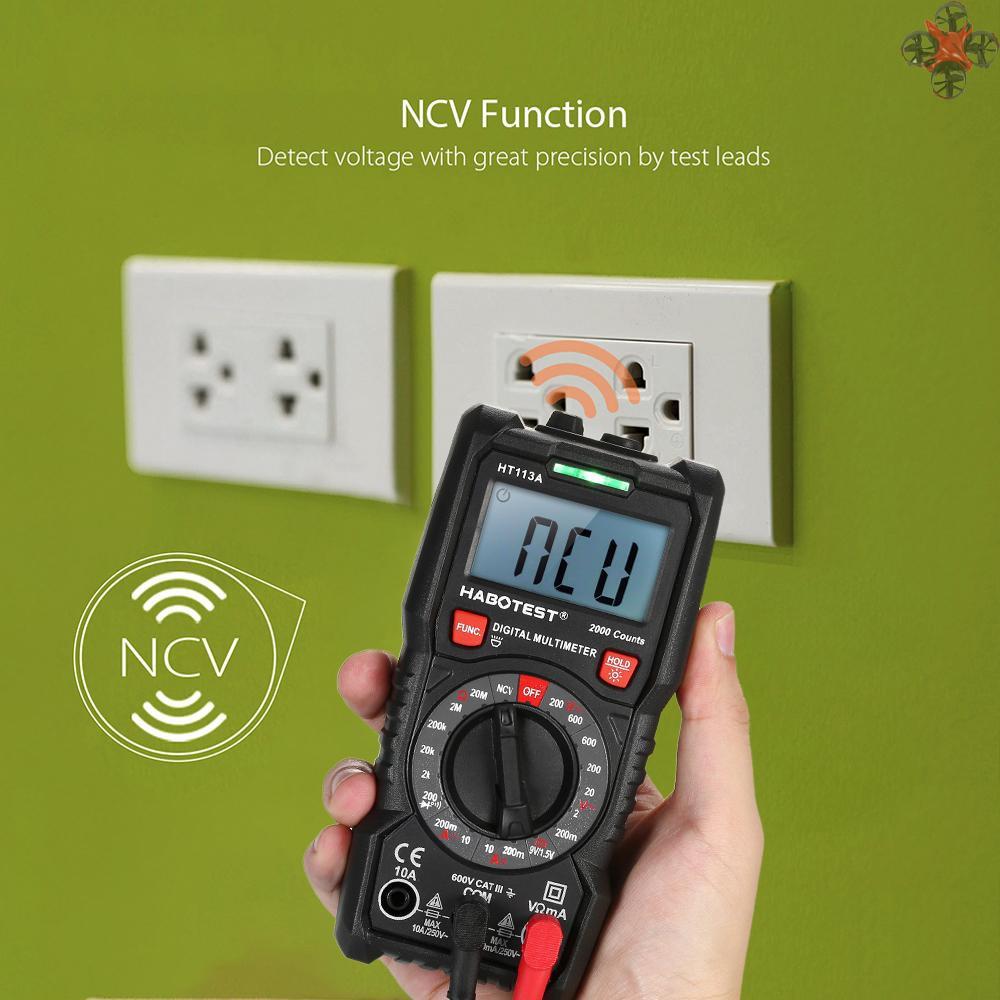 DC Đồng Hồ Đo Vạn Năng Kỹ Thuật Số Habotest 2000 Counts