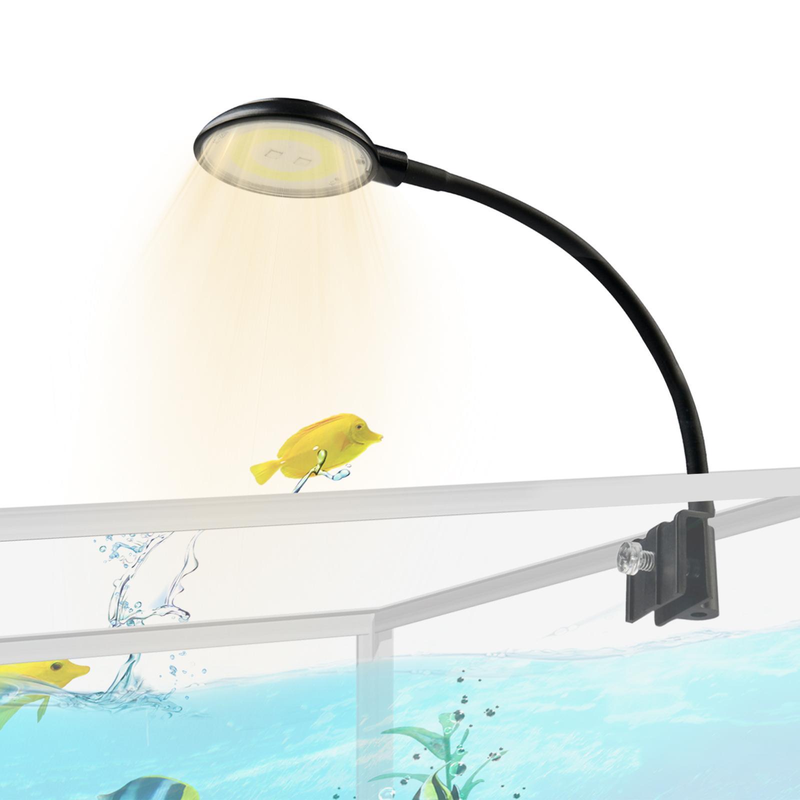 Mini Aquarium Light Clip 4W for Small Fish Tank Planted Tank Freshwater Tank
