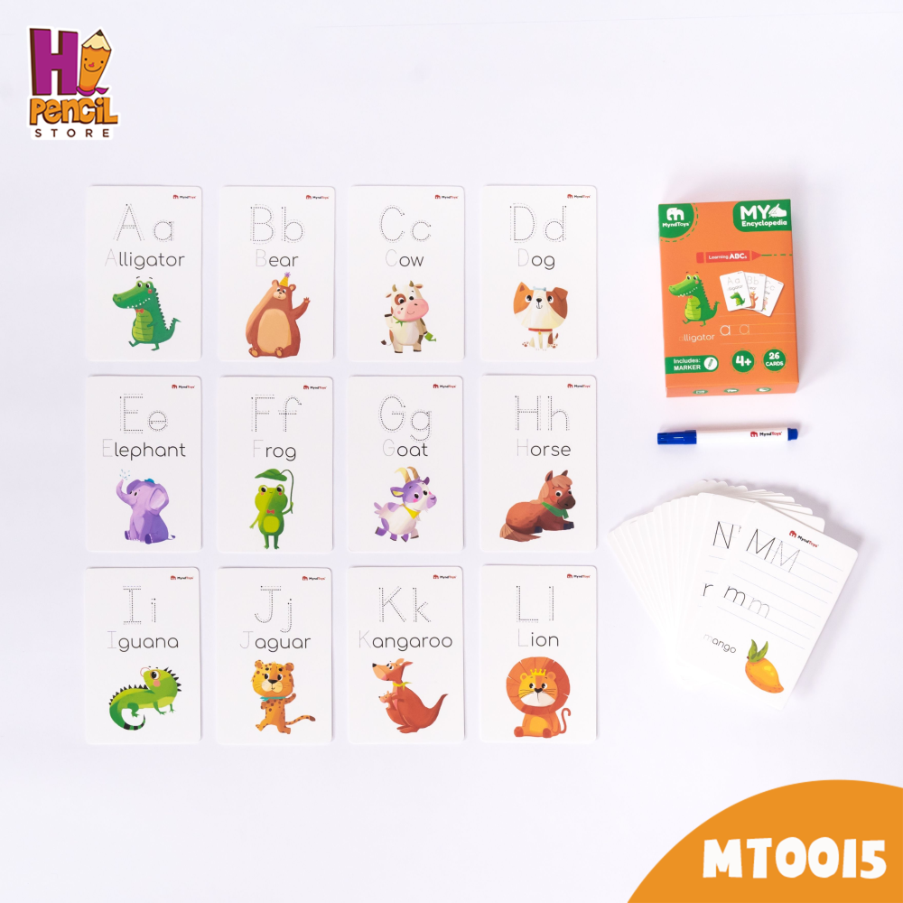 Đồ Chơi Giáo Dục MyndToys Thẻ Tập Viết Chữ Cái My Encyclopedia - Learning ABCs
